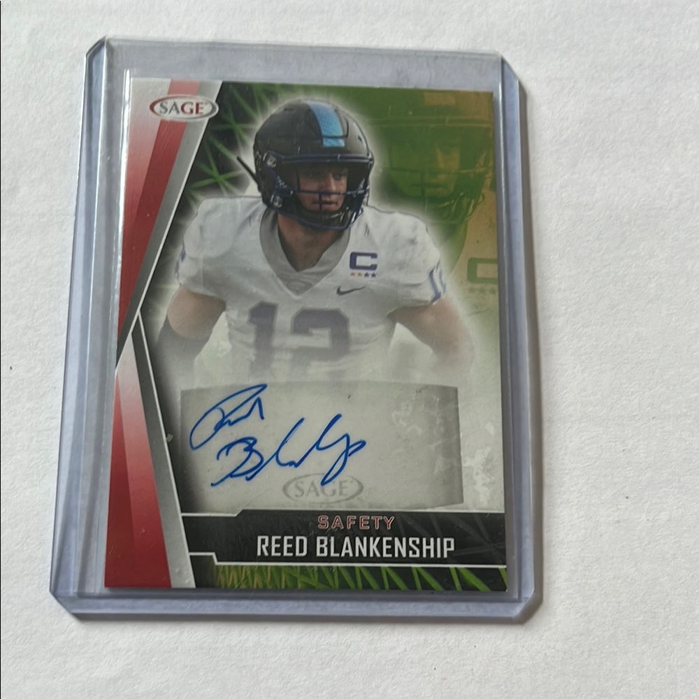 SAGE Reed Blankenship Autographed Trading Card